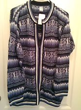 "Cardigan Sweaters” - Navy Blue Multi