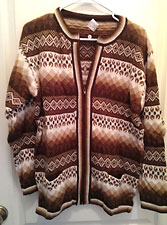 "Cardigan Sweaters” - Brown Multi