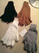 Double Knitted Gloves - Rustic
