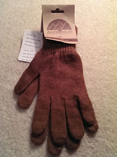 Knitted Gloves - Brown