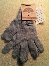 Knitted Gloves - Light Grey