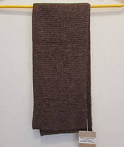 Waffle Scarf – Brown Heather